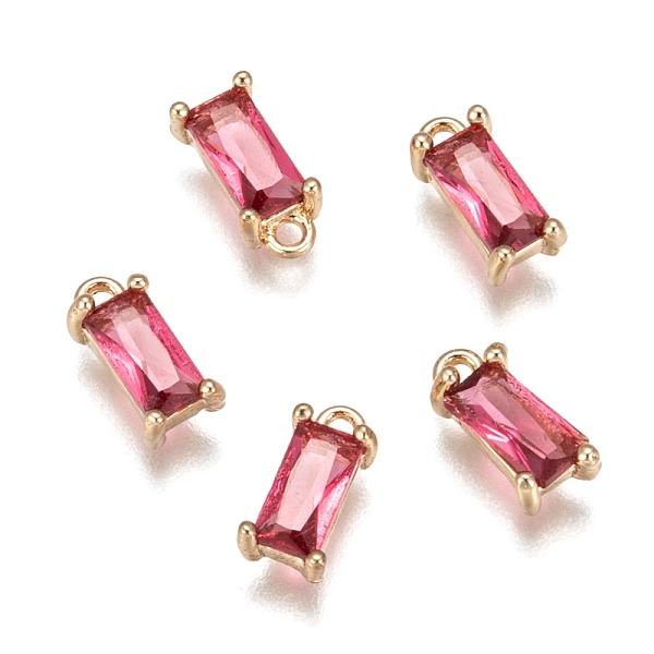 PandaHall Transparent Glass Charms, with Brass Findings, Faceted, Rectangle, Light Gold, Deep Pink, 8.5x4x3mm, Hole: 1mm Brass+Glass...
PandaHall Transparent Glass Charms, with Brass Findings, Faceted, Rectangle, Light Gold, Deep Pink, 8.5x4x3mm, Hole: 1mm Brass+Glass...