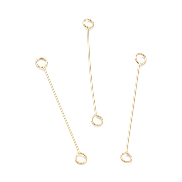 PandaHall 316 Surgical Stainless Steel Eye Pins, Double Sided Eye Pins, Real 18K Gold Plated, 25x2.5x0.4mm, Hole: 1.4mm 316 Surgical...
PandaHall 316 Surgical Stainless Steel Eye Pins, Double Sided Eye Pins, Real 18K Gold Plated, 25x2.5x0.4mm, Hole: 1.4mm 316 Surgical...