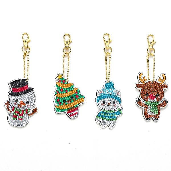 PandaHall Christmas Theme DIY Diamond Painting Keychain Kit, Including Acrylic Board, Keychain Clasp, Bead Chain, Resin Rhinestones Bag...
PandaHall Christmas Theme DIY Diamond Painting Keychain Kit, Including Acrylic Board, Keychain Clasp, Bead Chain, Resin Rhinestones Bag...