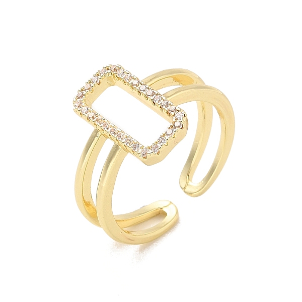 PandaHall Brass Micro Pave Cubic Zirconia Open Cuff Rings, Rectangle, Inner Diameter: 17mm Brass+Cubic Zirconia Rectangle
PandaHall Brass Micro Pave Cubic Zirconia Open Cuff Rings, Rectangle, Inner Diameter: 17mm Brass+Cubic Zirconia Rectangle