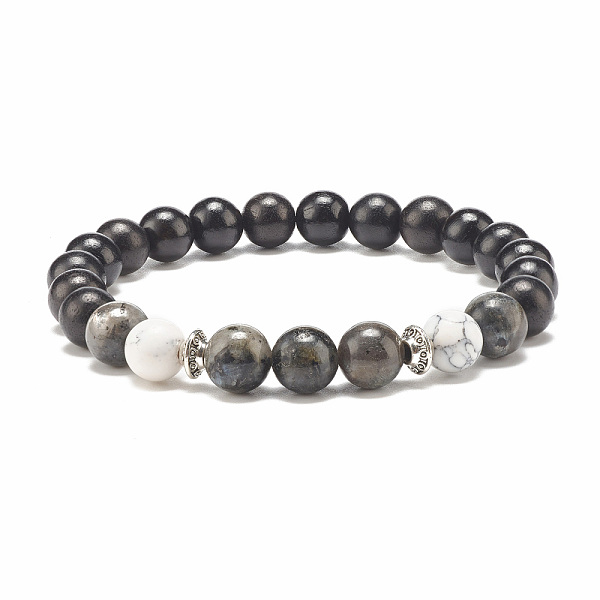 PandaHall Natural Larvikite & Wood Round Beaded Stretch Bracelet, Gemstone Jewelry for Men Women, Inner Diameter: 2-1/4 inch(5.6cm) Wood..., Black
PandaHall Natural Larvikite & Wood Round Beaded Stretch Bracelet, Gemstone Jewelry for Men Women, Inner Diameter: 2-1/4 inch(5.6cm) Wood..., Black
