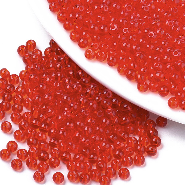 PandaHall Transparent Glass Beads, Round, Red, 4x3mm, Hole: 1mm, about 4500pcs/bag Glass Round Red
PandaHall Transparent Glass Beads, Round, Red, 4x3mm, Hole: 1mm, about 4500pcs/bag Glass Round Red