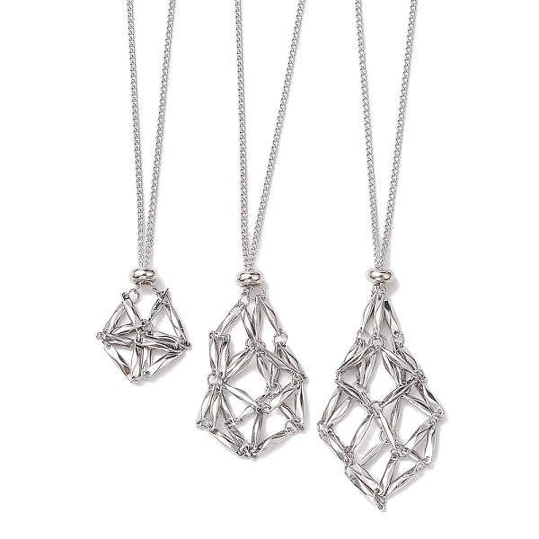 PandaHall 3Pcs 3 Styles 304 Stainless Steel Necklace Makings, Curb Chains, Stainless Steel Color, 17.56~23.50 inch(44.6~59.7cm), 1pc/style...
PandaHall 3Pcs 3 Styles 304 Stainless Steel Necklace Makings, Curb Chains, Stainless Steel Color, 17.56~23.50 inch(44.6~59.7cm), 1pc/style...