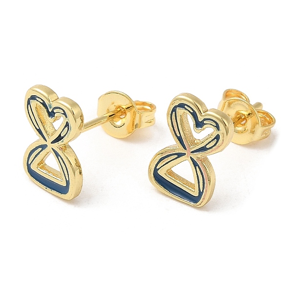 PandaHall Rack Plating Brass Infinity Heart Stud Earrings with Enamel, Lead Free & Cadmium Free, Real 18K Gold Plated, 10x6.5mm Brass...
PandaHall Rack Plating Brass Infinity Heart Stud Earrings with Enamel, Lead Free & Cadmium Free, Real 18K Gold Plated, 10x6.5mm Brass...