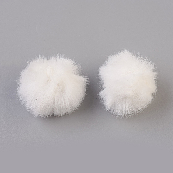 PandaHall Handmade Faux Rabbit Fur Pom Pom Ball Covered Pendants, Fuzzy Bunny Hair Balls, with Elastic Fiber, White, 30~40mm, Hole: 2x4mm...
PandaHall Handmade Faux Rabbit Fur Pom Pom Ball Covered Pendants, Fuzzy Bunny Hair Balls, with Elastic Fiber, White, 30~40mm, Hole: 2x4mm...
