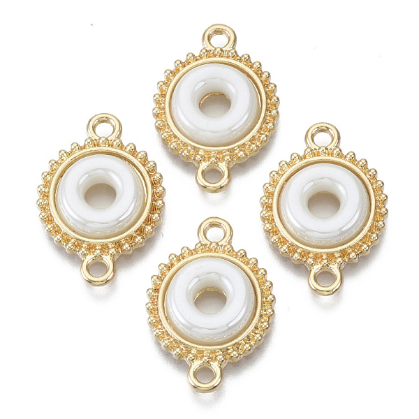PandaHall Porcelain Links Connectors, with Light Gold Plated Brass Findings, Donut, Creamy White, 21x14x3mm, Hole: 1.8mm Porcelain Donut
PandaHall Porcelain Links Connectors, with Light Gold Plated Brass Findings, Donut, Creamy White, 21x14x3mm, Hole: 1.8mm Porcelain Donut