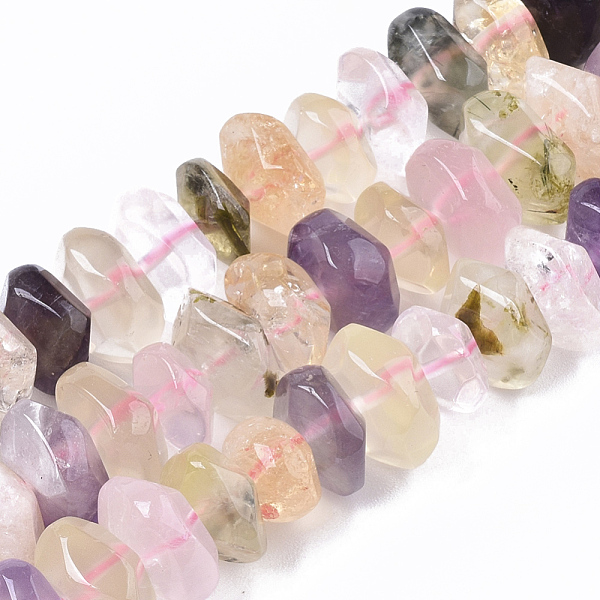 PandaHall Natural Mixed Quartz Beads Strands, Nuggets, Faceted, 9.5~11x6~7mm, Hole: 1.2mm, about 30~32pcs/strand, 7.48 inch(19cm) Other...
PandaHall Natural Mixed Quartz Beads Strands, Nuggets, Faceted, 9.5~11x6~7mm, Hole: 1.2mm, about 30~32pcs/strand, 7.48 inch(19cm) Other...
