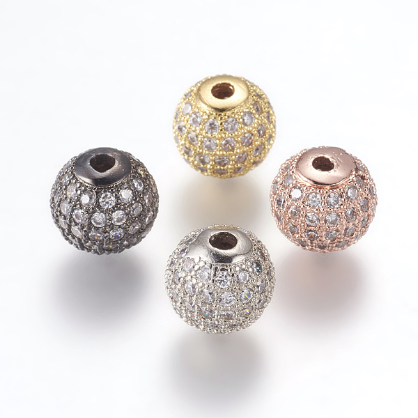 PandaHall Brass Micro Pave Cubic Zirconia Beads, Round, Clear, 10mm, Hole: 2mm Brass+Cubic Zirconia Round Clear
PandaHall Brass Micro Pave Cubic Zirconia Beads, Round, Clear, 10mm, Hole: 2mm Brass+Cubic Zirconia Round Clear