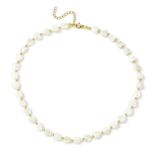 PandaHall Natural Shell Heart & Alloy Beaded Necklaces for Women, White, 15.98 inch(40.6cm) Shell Heart White
PandaHall Natural Shell Heart & Alloy Beaded Necklaces for Women, White, 15.98 inch(40.6cm) Shell Heart White