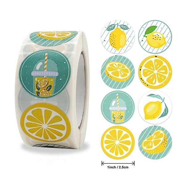 PandaHall Self Adhesive Paper Stickers, Colourful Roll Sticker Labels, Gift Tag Stickers, Fruit Pattern, 2.5x0.1cm, 500pc/roll Paper Round
PandaHall Self Adhesive Paper Stickers, Colourful Roll Sticker Labels, Gift Tag Stickers, Fruit Pattern, 2.5x0.1cm, 500pc/roll Paper Round