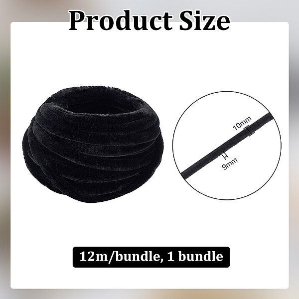 PandaHall DIY Plush Sticks, Chenille Stems, Pipe Cleaners, Kid Craft Material, Black, 10x9mm, 12m/bundle Velvet Black
PandaHall DIY Plush Sticks, Chenille Stems, Pipe Cleaners, Kid Craft Material, Black, 10x9mm, 12m/bundle Velvet Black