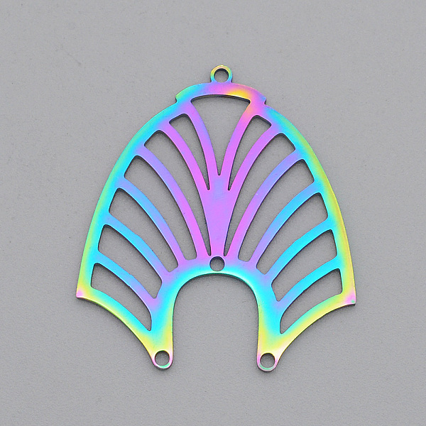 PandaHall Ion Plating(IP) 201 Stainless Steel Chandelier Components Links, Laser Cut, with Loop & 2 Hole, Fan Shape, Rainbow Color...
PandaHall Ion Plating(IP) 201 Stainless Steel Chandelier Components Links, Laser Cut, with Loop & 2 Hole, Fan Shape, Rainbow Color...