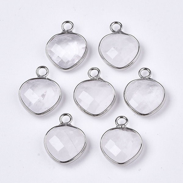 PandaHall Natural Quartz Crystal Pendants, Rock Crystal Pendants, with Platinum Plated Brass Findings, Faceted, Heart, 17x13x5mm, Hole: 2mm...
PandaHall Natural Quartz Crystal Pendants, Rock Crystal Pendants, with Platinum Plated Brass Findings, Faceted, Heart, 17x13x5mm, Hole: 2mm...