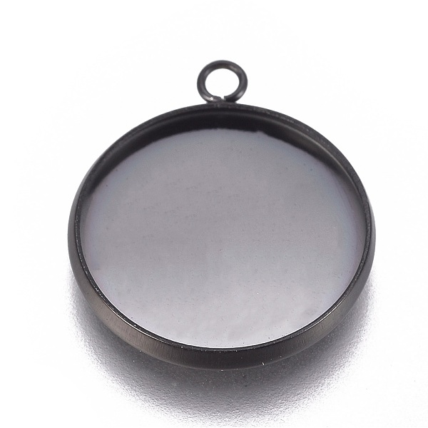 PandaHall 304 Stainless Steel Pendant Cabochon Settings, Plain Edge Bezel Cups, Flat Round, Electrophoresis Black, Tray: 16mm, 20.5x17.5x2mm...
PandaHall 304 Stainless Steel Pendant Cabochon Settings, Plain Edge Bezel Cups, Flat Round, Electrophoresis Black, Tray: 16mm, 20.5x17.5x2mm...