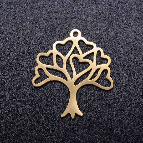 PandaHall 201 Stainless Steel Hollow Pendants, Tree of Life, Golden, 23x20.5x1mm, Hole: 1.5mm 201 Stainless Steel Tree
PandaHall 201 Stainless Steel Hollow Pendants, Tree of Life, Golden, 23x20.5x1mm, Hole: 1.5mm 201 Stainless Steel Tree