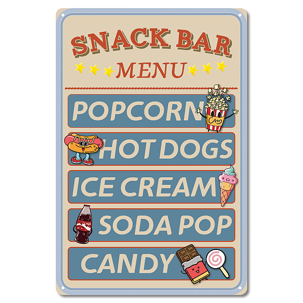 PandaHall Vintage Metal Iron Tin Sign Poster, Wall Decor for Bars, Restaurants, Cafes Pubs, Food, 300x200x0.5mm, Hole: 5x5mm Iron Food
PandaHall Vintage Metal Iron Tin Sign Poster, Wall Decor for Bars, Restaurants, Cafes Pubs, Food, 300x200x0.5mm, Hole: 5x5mm Iron Food
