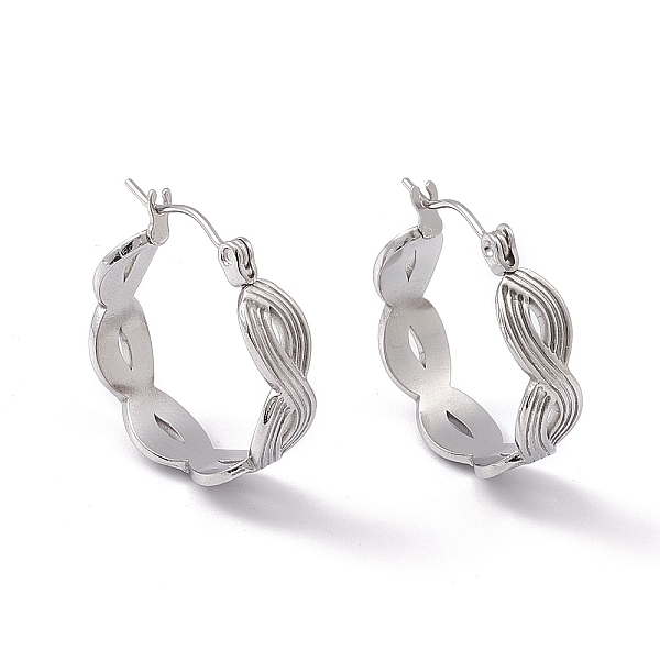 PandaHall 304 Stainless Steel Infinity Hoop Earrings for Women, Stainless Steel Color, 20x21x6mm, Pin: 0.6mm 304 Stainless Steel Infinity
PandaHall 304 Stainless Steel Infinity Hoop Earrings for Women, Stainless Steel Color, 20x21x6mm, Pin: 0.6mm 304 Stainless Steel Infinity