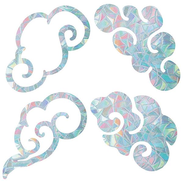 PandaHall GORGECRAFT 16PCS Cloud Window Clings Anti Collision Rainbow Window Glass Alert Stickers for Birds Strike Decals Non Adhesive..., White
PandaHall GORGECRAFT 16PCS Cloud Window Clings Anti Collision Rainbow Window Glass Alert Stickers for Birds Strike Decals Non Adhesive..., White