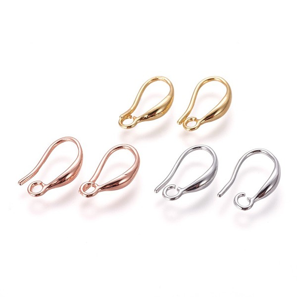 PandaHall Brass Earring Hooks, with Horizontal Loop, Mixed Color, 15x8.5x2.5mm, Hole: 1.8mm, 20 Gauge, Pin: 0.8mm Brass
PandaHall Brass Earring Hooks, with Horizontal Loop, Mixed Color, 15x8.5x2.5mm, Hole: 1.8mm, 20 Gauge, Pin: 0.8mm Brass