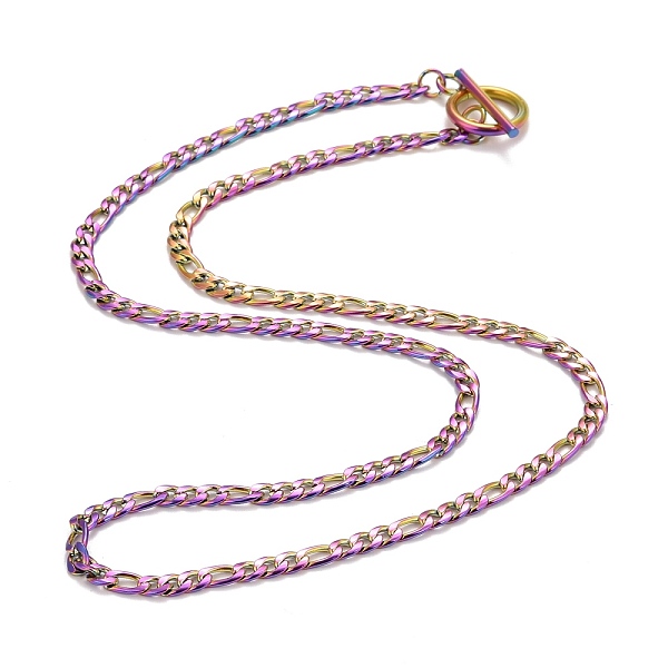 PandaHall Ion Plating(IP) 304 Stainless Steel Chain Necklaces, Rainbow Color, 19.64 inch(49.9cm) 202 Stainless Steel
PandaHall Ion Plating(IP) 304 Stainless Steel Chain Necklaces, Rainbow Color, 19.64 inch(49.9cm) 202 Stainless Steel
