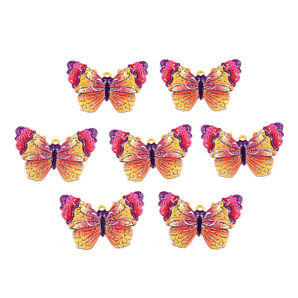 PandaHall Spray Painted 430 Stainless Steel Filigree Pendants, Butterfly Charm, Dark Orange, 17x25x0.5mm, Hole: 1mm 430 Stainless Steel...
PandaHall Spray Painted 430 Stainless Steel Filigree Pendants, Butterfly Charm, Dark Orange, 17x25x0.5mm, Hole: 1mm 430 Stainless Steel...