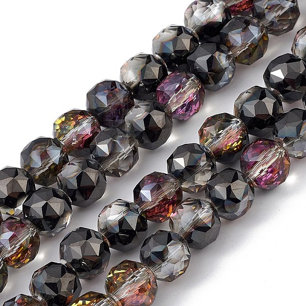 PandaHall Transparent Electroplate Glass Beads Strands, Faceted, Round, Half Plated, Black, 9~10x9~9.5mm, Hole: 1.4mm, about 54~60pcs/strand...
PandaHall Transparent Electroplate Glass Beads Strands, Faceted, Round, Half Plated, Black, 9~10x9~9.5mm, Hole: 1.4mm, about 54~60pcs/strand...