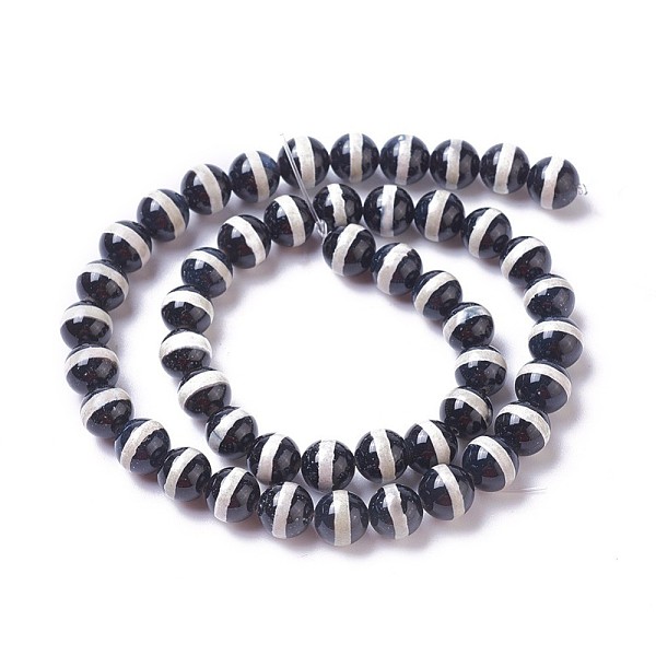 PandaHall Natural Tibetan Striped Pattern dZi Agate Beads Strands, Round, Black, 6~6.5mm, Hole: 0.8mm, about 60~64pcs/strand, 14.76...
PandaHall Natural Tibetan Striped Pattern dZi Agate Beads Strands, Round, Black, 6~6.5mm, Hole: 0.8mm, about 60~64pcs/strand, 14.76...