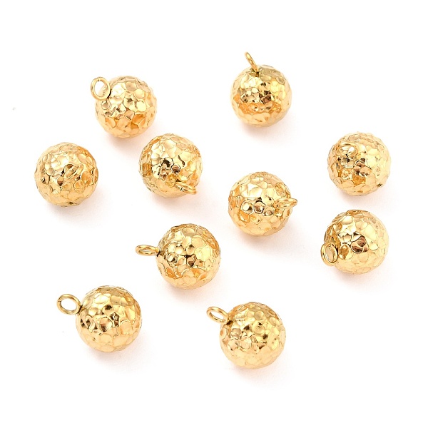 PandaHall Ion Plating(IP) 304 Stainless Steel Charms, Round, Bumpy, Real 18K Gold Plated, 11x8mm, Hole: 1.8mm 304 Stainless Steel Round
PandaHall Ion Plating(IP) 304 Stainless Steel Charms, Round, Bumpy, Real 18K Gold Plated, 11x8mm, Hole: 1.8mm 304 Stainless Steel Round