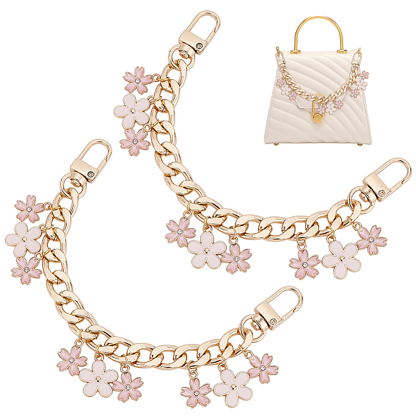 PandaHall PH 2pcs Purse Chain Strap Replacement 7.9" Short Chain Straps Enamel Flower Charm Purse Handle Extender Decorative Bag Chains..., Pink
PandaHall PH 2pcs Purse Chain Strap Replacement 7.9" Short Chain Straps Enamel Flower Charm Purse Handle Extender Decorative Bag Chains..., Pink