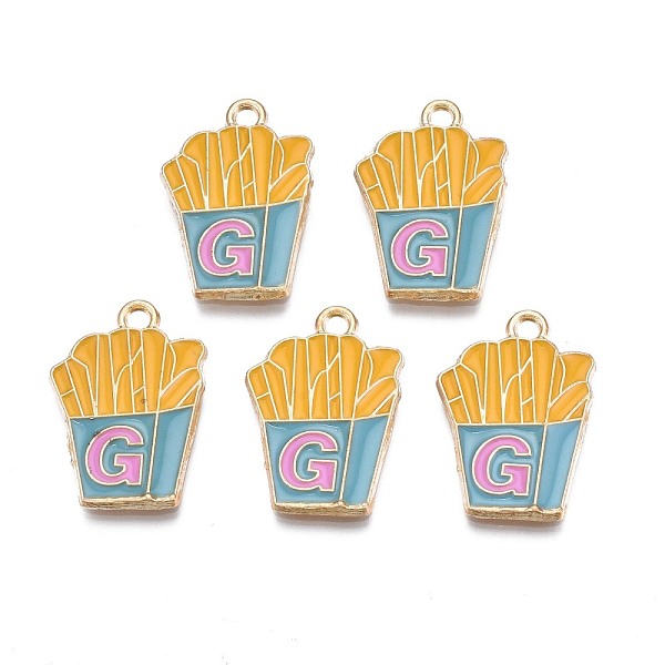 PandaHall Rack Plating Alloy Enamel Pendants, Cadmium Free & Nickel Free & Lead Free, Light Gold, Chips, Goldenrod, 24x17x2mm, Hole: 2mm...
PandaHall Rack Plating Alloy Enamel Pendants, Cadmium Free & Nickel Free & Lead Free, Light Gold, Chips, Goldenrod, 24x17x2mm, Hole: 2mm...
