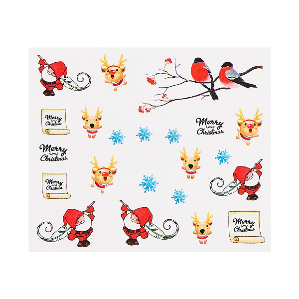 PandaHall 3D Christmas Nail Stickers, Water Transfer Stickers Santa Claus Elk Tree Bell Sock Designs Sticker, for Xmas Winter Fingernails...
PandaHall 3D Christmas Nail Stickers, Water Transfer Stickers Santa Claus Elk Tree Bell Sock Designs Sticker, for Xmas Winter Fingernails...