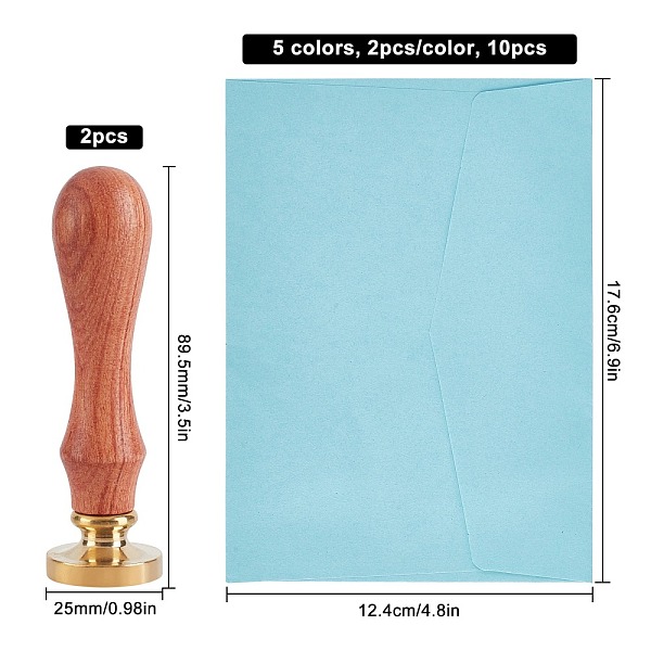 PandaHall CRASPIRE DIY Scrapbook Making Kits, Including Brass Wax Seal Stamp and Wood Handle, Paper Envelope Flower Pattern, Mixed Color..., Multicolor
PandaHall CRASPIRE DIY Scrapbook Making Kits, Including Brass Wax Seal Stamp and Wood Handle, Paper Envelope Flower Pattern, Mixed Color..., Multicolor