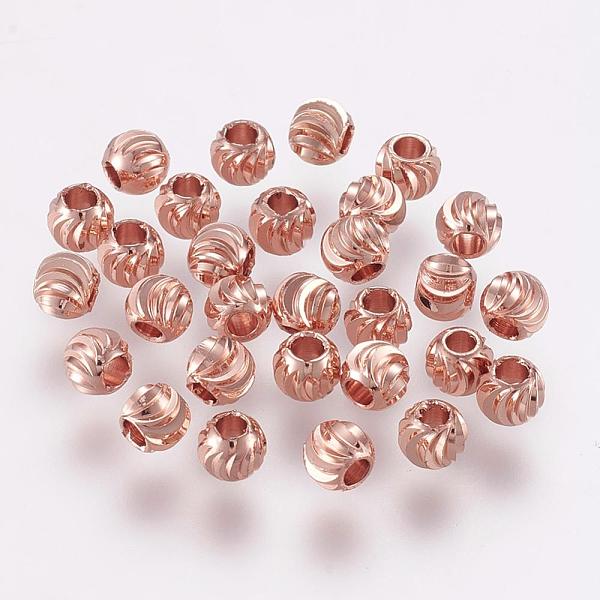 PandaHall Brass Spacer Beads, Long-Lasting Plated, Corrugated Round, Rose Gold, 5x4mm, Hole: 2mm Brass Round
PandaHall Brass Spacer Beads, Long-Lasting Plated, Corrugated Round, Rose Gold, 5x4mm, Hole: 2mm Brass Round