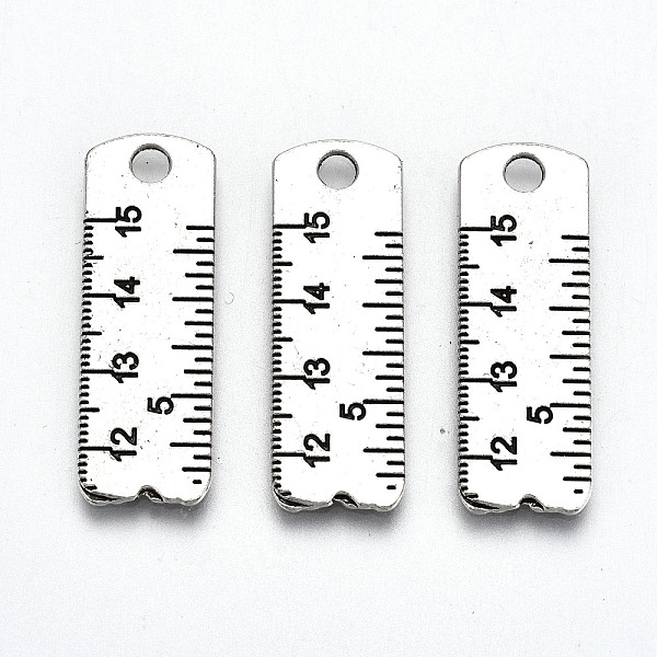 PandaHall Tibetan Style Alloy Pendants for Teachers' Day, Lead Free & Cadmium Free, Ruler, Antique Silver, 29x9.5x1mm, Hole: 2mm Alloy
PandaHall Tibetan Style Alloy Pendants for Teachers' Day, Lead Free & Cadmium Free, Ruler, Antique Silver, 29x9.5x1mm, Hole: 2mm Alloy