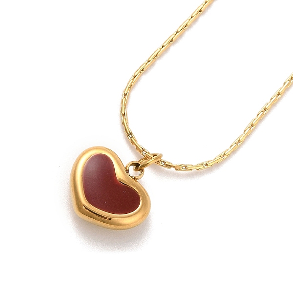 PandaHall 304 Stainless Steel Necklaces, Enamel Heart Pendant Necklaces, Real 18K Gold Plated, 16.42 inch(41.7cm) 304 Stainless Steel Heart
PandaHall 304 Stainless Steel Necklaces, Enamel Heart Pendant Necklaces, Real 18K Gold Plated, 16.42 inch(41.7cm) 304 Stainless Steel Heart
