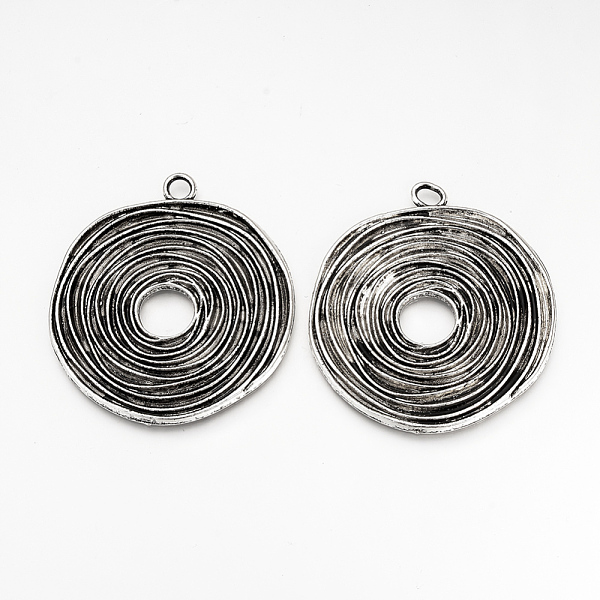 PandaHall Tibetan Style Alloy Big Pendants, Cadmium Free & Lead Free, Disc, Antique Silver, 57x53x3mm, Hole: 4.5mm Alloy Disc
PandaHall Tibetan Style Alloy Big Pendants, Cadmium Free & Lead Free, Disc, Antique Silver, 57x53x3mm, Hole: 4.5mm Alloy Disc