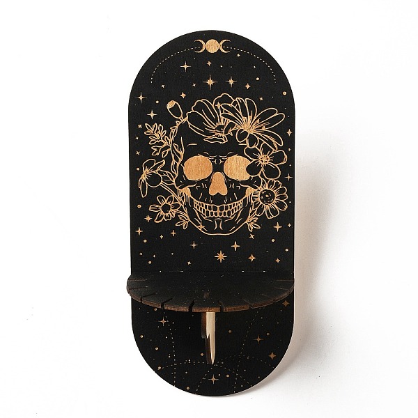 PandaHall Wooden Wall-Mounted Small Crystal Display Shelf, Witch Hanging Crystal Holder, for Crystal Dowsing Pendulum Pendant Storage, Skull..., Black
PandaHall Wooden Wall-Mounted Small Crystal Display Shelf, Witch Hanging Crystal Holder, for Crystal Dowsing Pendulum Pendant Storage, Skull..., Black