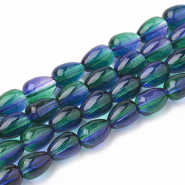 PandaHall Baking Paint Glass Beads, Two Tone Color, teardrop, Blue, 9x6.5mm, Hole: 1mm, about 86pcs/strand, 30.7 inch Glass Teardrop Blue
PandaHall Baking Paint Glass Beads, Two Tone Color, teardrop, Blue, 9x6.5mm, Hole: 1mm, about 86pcs/strand, 30.7 inch Glass Teardrop Blue
