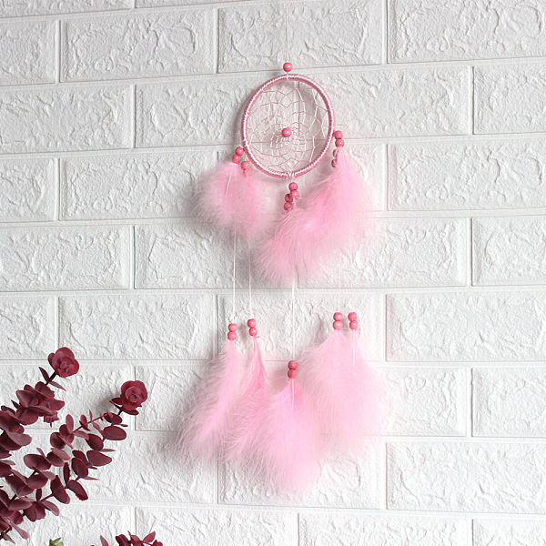PandaHall Polyester Woven Web/Net with Feather Wind Chime Pendant Decorations, with ABS Ring, Wood Bead, for Garden, Wedding, Lighting...
PandaHall Polyester Woven Web/Net with Feather Wind Chime Pendant Decorations, with ABS Ring, Wood Bead, for Garden, Wedding, Lighting...