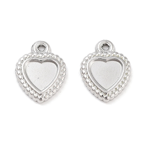 PandaHall 304 Stainless Steel Pendant Cabochon Settings, Heart, Stainless Steel Color, Tray: 5x5.5mm, 11.5x9x1.5mm, Hole: 1mm 304 Stainless...
PandaHall 304 Stainless Steel Pendant Cabochon Settings, Heart, Stainless Steel Color, Tray: 5x5.5mm, 11.5x9x1.5mm, Hole: 1mm 304 Stainless...