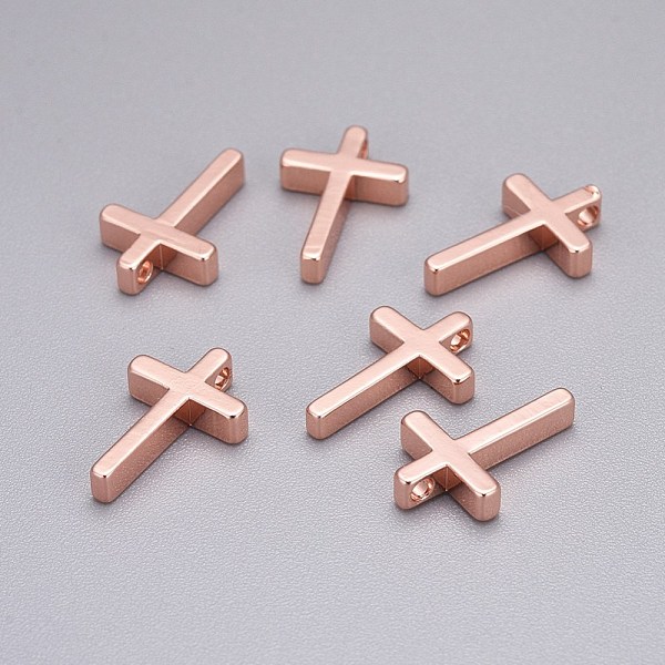 PandaHall Brass Tiny Cross Charms, Rose Gold, 13x8.5x2.5mm, Hole: 1.4mm Brass Cross
PandaHall Brass Tiny Cross Charms, Rose Gold, 13x8.5x2.5mm, Hole: 1.4mm Brass Cross
