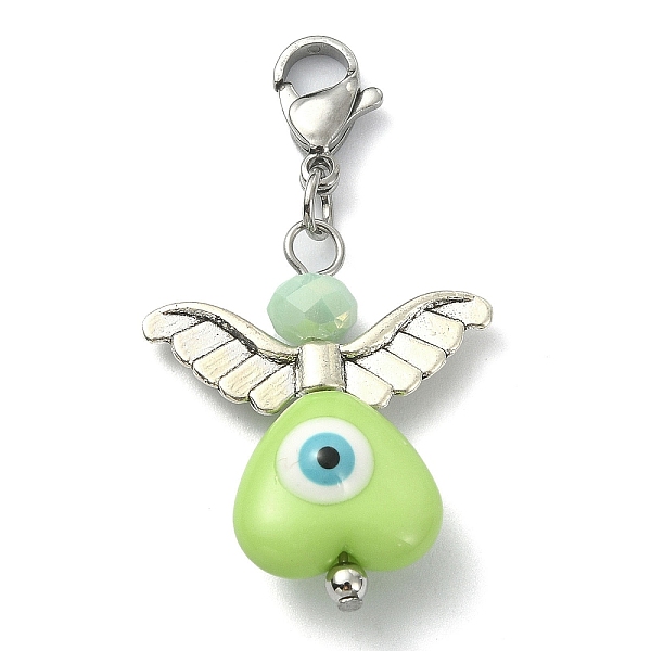 PandaHall Angel Evil Eye Resin Pendant Decorations, with Electroplate Glass Beads and 304 Stainless Steel Lobster Claw Clasps, Mixed Color..., Multicolor
PandaHall Angel Evil Eye Resin Pendant Decorations, with Electroplate Glass Beads and 304 Stainless Steel Lobster Claw Clasps, Mixed Color..., Multicolor