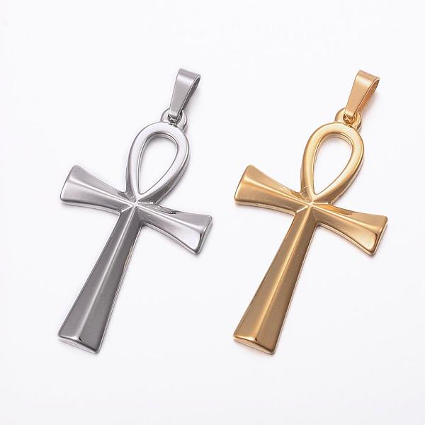 PandaHall 304 Stainless Steel Pendants, Ankh Cross, Mixed Color, 44.5x25.5x3mm, Hole: 8x4mm 304 Stainless Steel Cross
PandaHall 304 Stainless Steel Pendants, Ankh Cross, Mixed Color, 44.5x25.5x3mm, Hole: 8x4mm 304 Stainless Steel Cross