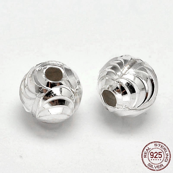 PandaHall Fancy Cut 925 Sterling Silver Round Beads, Silver, 8mm, Hole: 1.6mm, about 49pcs/20g Sterling Silver Round
PandaHall Fancy Cut 925 Sterling Silver Round Beads, Silver, 8mm, Hole: 1.6mm, about 49pcs/20g Sterling Silver Round