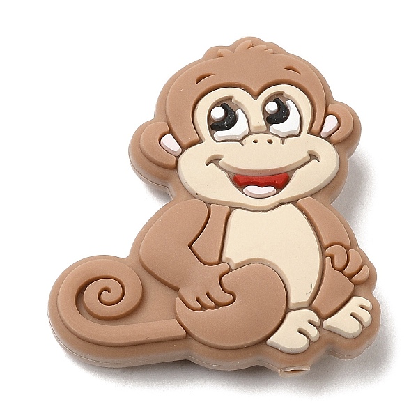 PandaHall Monkey Food Grade Eco-Friendly Silicone Focal Beads, Chewing Beads For Teethers, DIY Nursing Necklaces Making, Camel..., Brown
PandaHall Monkey Food Grade Eco-Friendly Silicone Focal Beads, Chewing Beads For Teethers, DIY Nursing Necklaces Making, Camel..., Brown