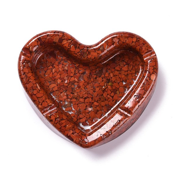 PandaHall Resin with Natural Red Jasper Chip Stones Ashtray, Home OFFice Tabletop Decoration, Heart, 103x121x27mm, Inner Diameter: 96x60mm...
PandaHall Resin with Natural Red Jasper Chip Stones Ashtray, Home OFFice Tabletop Decoration, Heart, 103x121x27mm, Inner Diameter: 96x60mm...