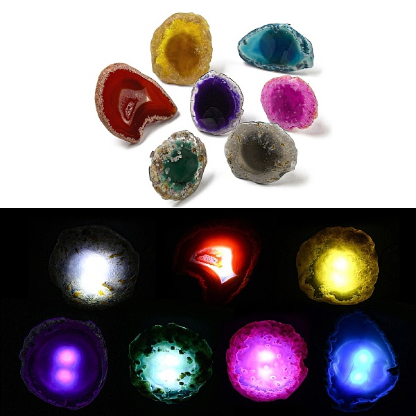 PandaHall Dyed & Heatsd Natural Agate Slice USB Night Light Decoration, Healing Stone Night Lamp for Bedroom Home Decor, Mixed Color..., Multicolor
PandaHall Dyed & Heatsd Natural Agate Slice USB Night Light Decoration, Healing Stone Night Lamp for Bedroom Home Decor, Mixed Color..., Multicolor