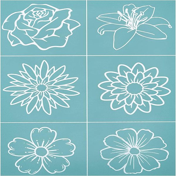 PandaHall OLYCRAFT Self-Adhesive Silk Screen Printing Stencil Reusable Pattern Stencils Mixed Flower Shape for Painting on Wood Fabric...
PandaHall OLYCRAFT Self-Adhesive Silk Screen Printing Stencil Reusable Pattern Stencils Mixed Flower Shape for Painting on Wood Fabric...