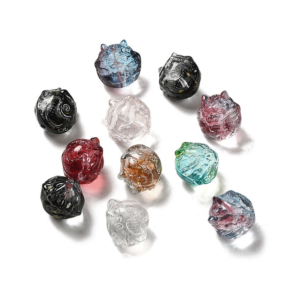 PandaHall Transparent Glass Beads, Gradient Color, Dragon, Mixed Color, 13.5x13x12.5mm, Hole: 1mm Glass Dragon Multicolor
PandaHall Transparent Glass Beads, Gradient Color, Dragon, Mixed Color, 13.5x13x12.5mm, Hole: 1mm Glass Dragon Multicolor