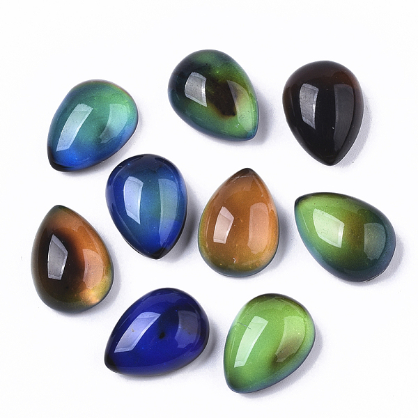 PandaHall Translucent Glass Cabochons, Color will Change with Different Temperature, Teardrop, Black, 18x13x7.5mm Glass Teardrop Black
PandaHall Translucent Glass Cabochons, Color will Change with Different Temperature, Teardrop, Black, 18x13x7.5mm Glass Teardrop Black